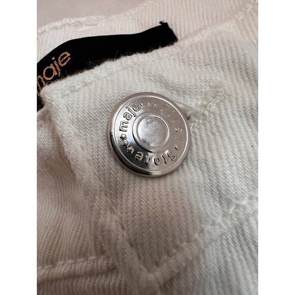New Maje Paris Size EU38 ( US6 ) POCKETO JEANS high-waisted cargo jeans - White - Picture 9 of 13